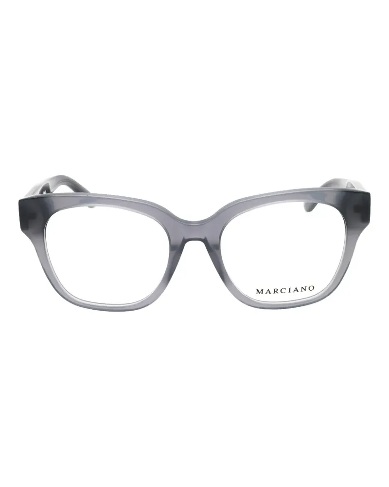 MARCIANO Los Angeles crystal-embellished rectangle-frame glasses - Grau Grau