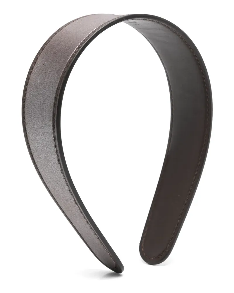 Peserico Haarreif im Metallic-Look - Braun Braun
