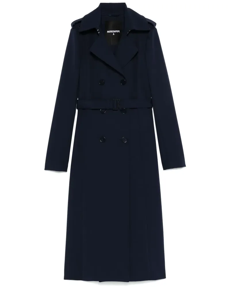 Patrizia Pepe Trenchcoat mit Schnallendetail - Blau Blau