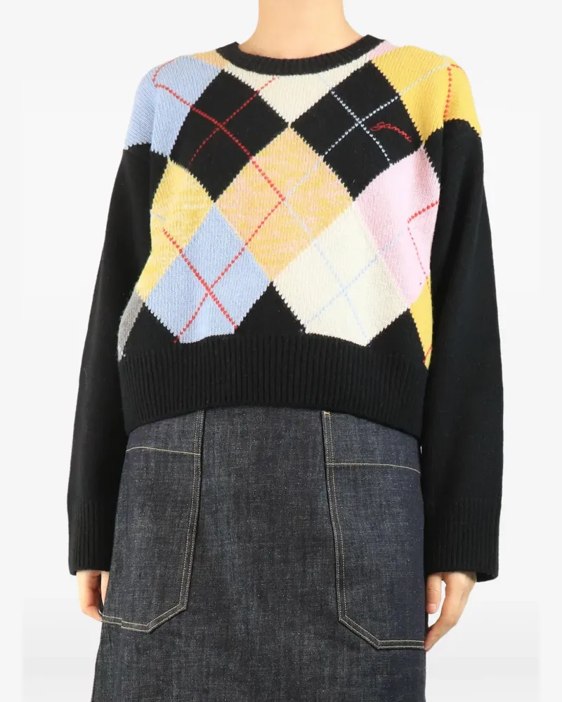 Ganni crew-neck sweater - Schwarz Schwarz