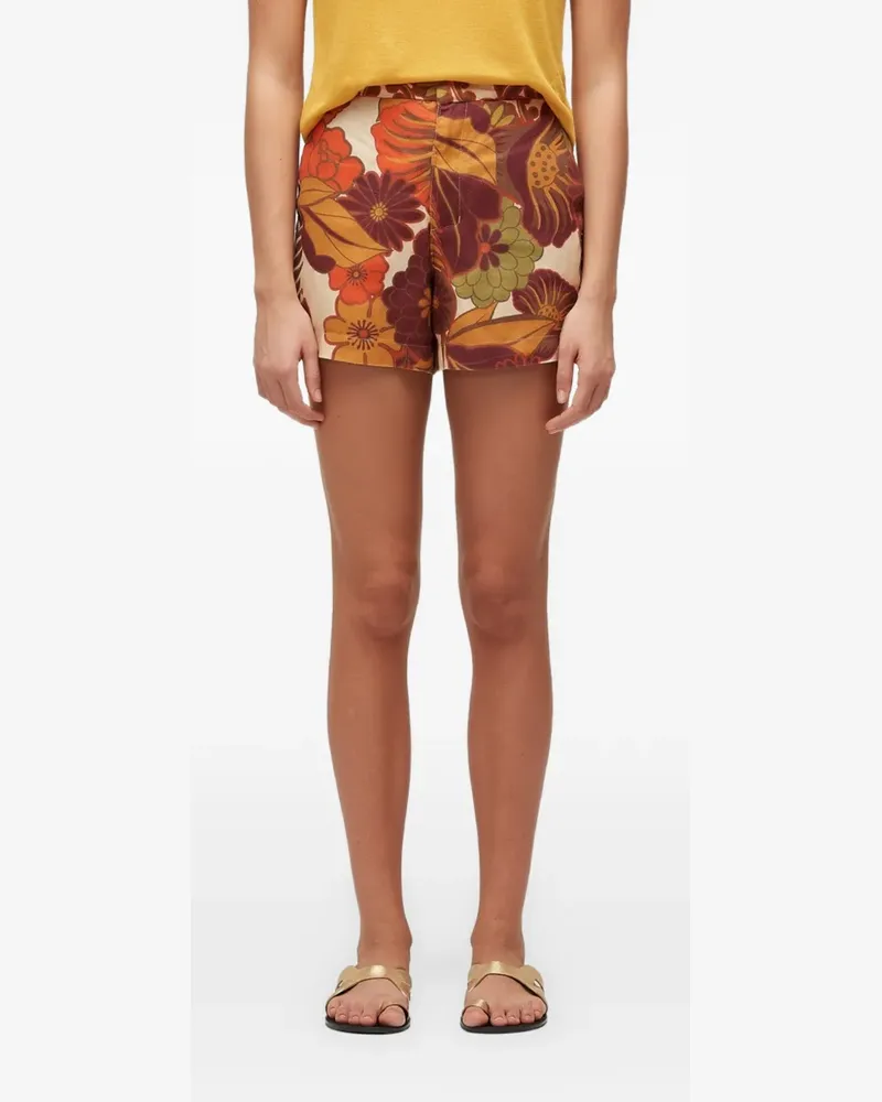 Osklen Shorts mit Blumen-Print - Orange Orange