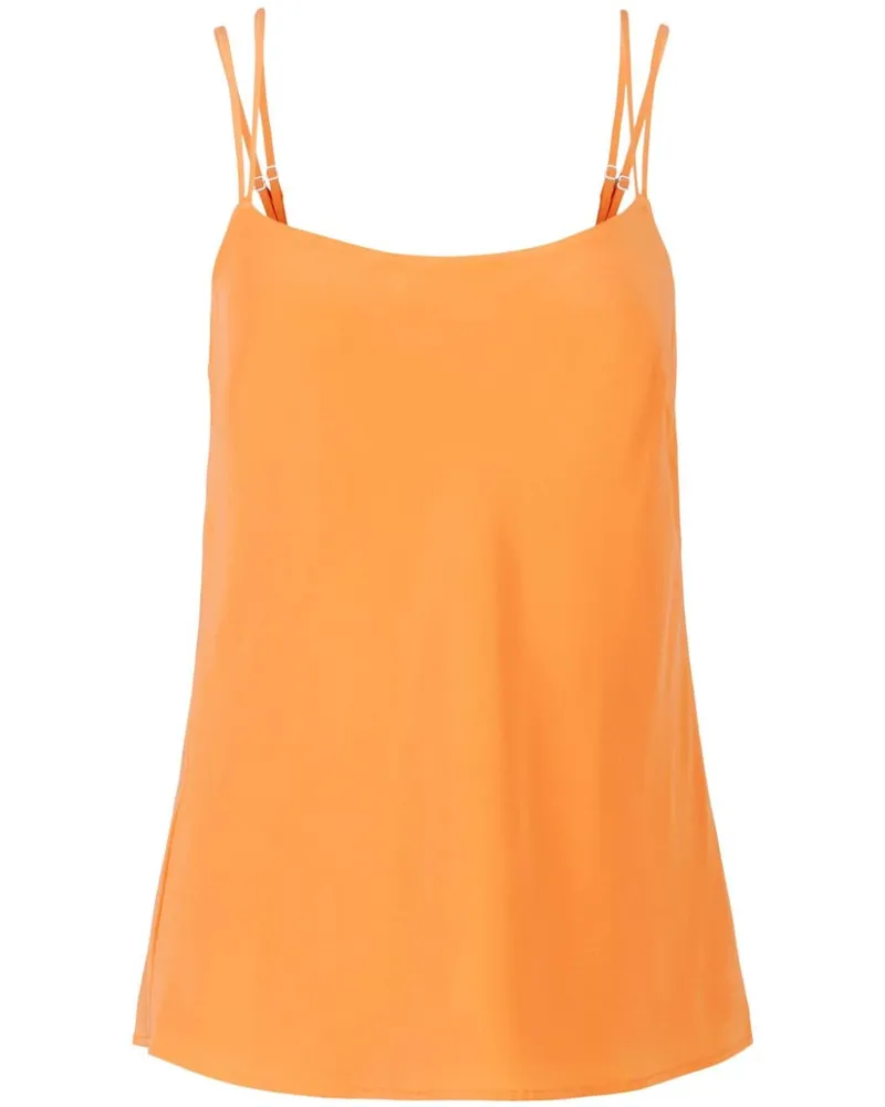 Equipment Camisole-Seidentop mit doppelten Trägern Orange