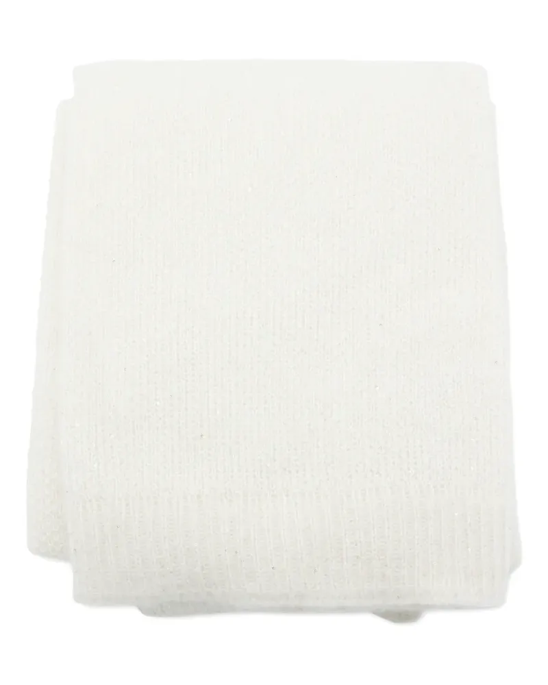 Fabiana Filippi ribbed scarf - Weiß Weiß
