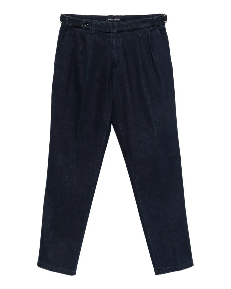 Briglia 1949 Plissierte Jeans mit Seitenverstellung - Blau Blau
