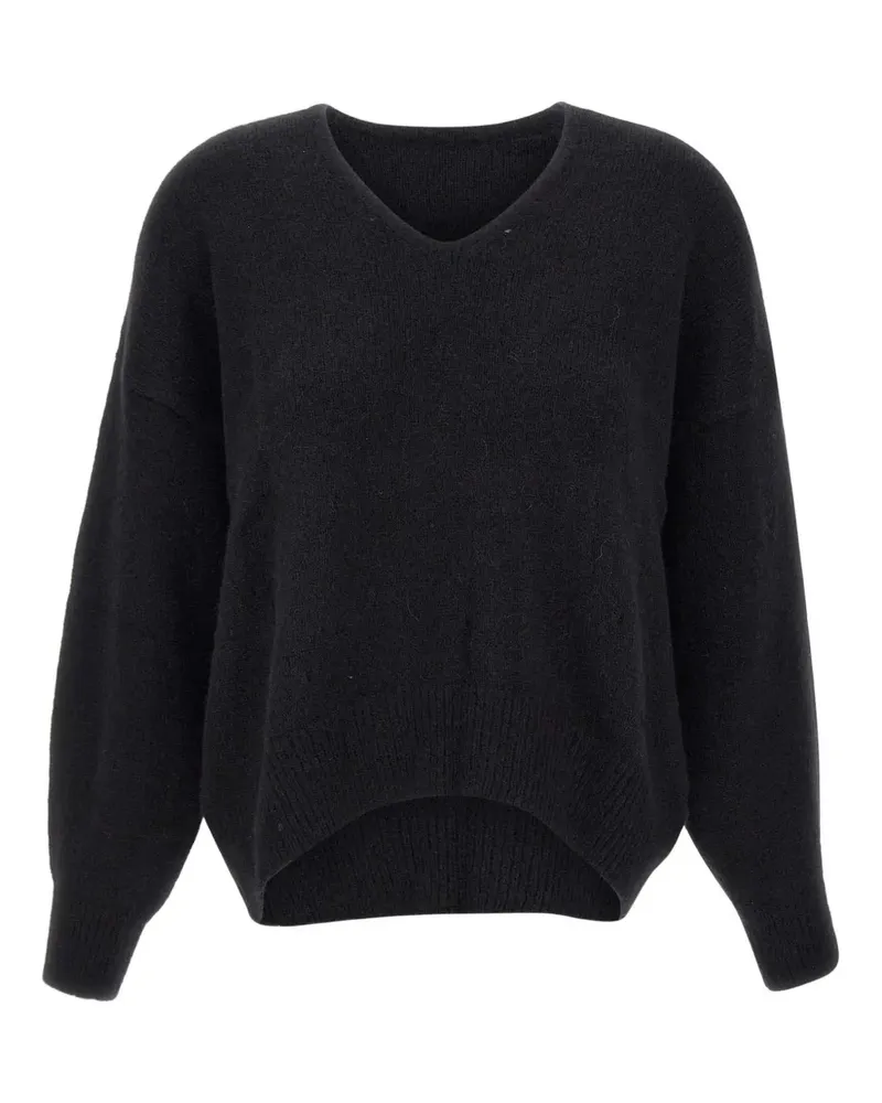 HUGO BOSS Fondyssa Pullover mit V-Ausschnitt - Schwarz Schwarz