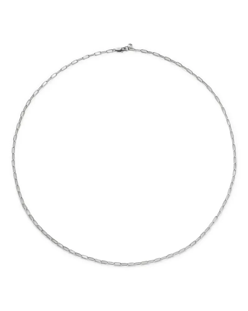 Monica Vinader 14kt Weißgoldhalskette - Silber Silber