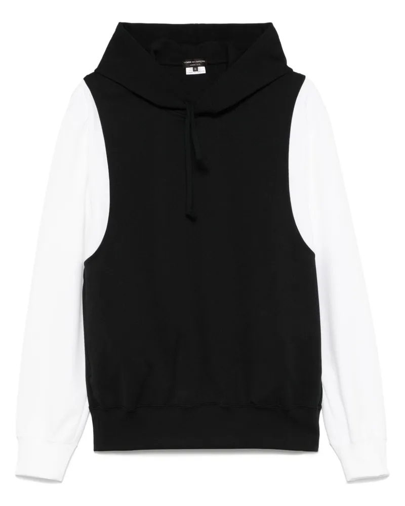 Comme des Garçons Hoodie im Layering-Look - Schwarz Schwarz