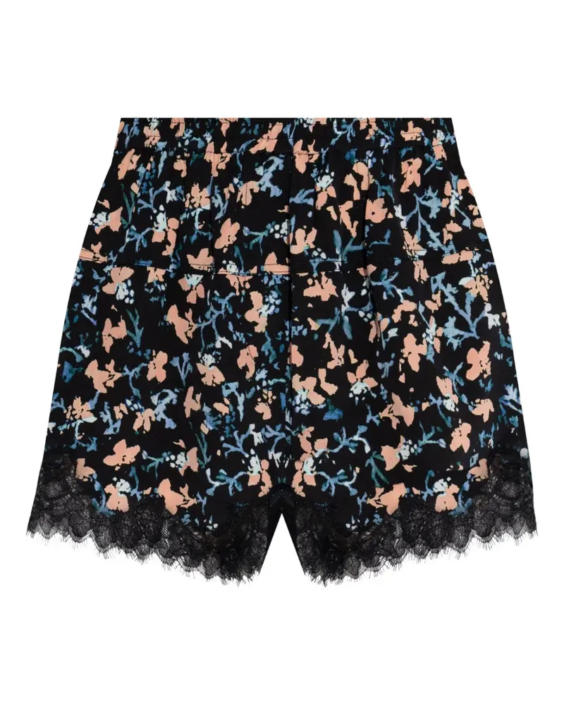 Ulla Johnson Noella Shorts mit Blumen-Print - Schwarz Schwarz