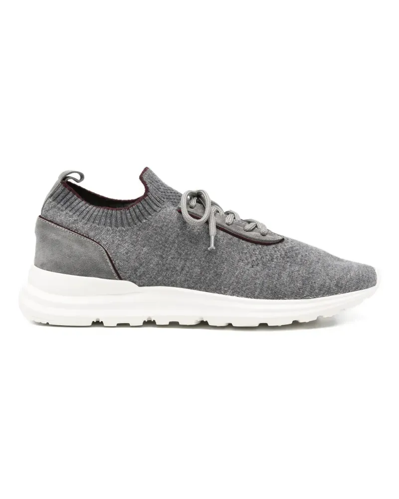 Eleventy Sneakers mit gestrickten Einsätzen - Grau Grau