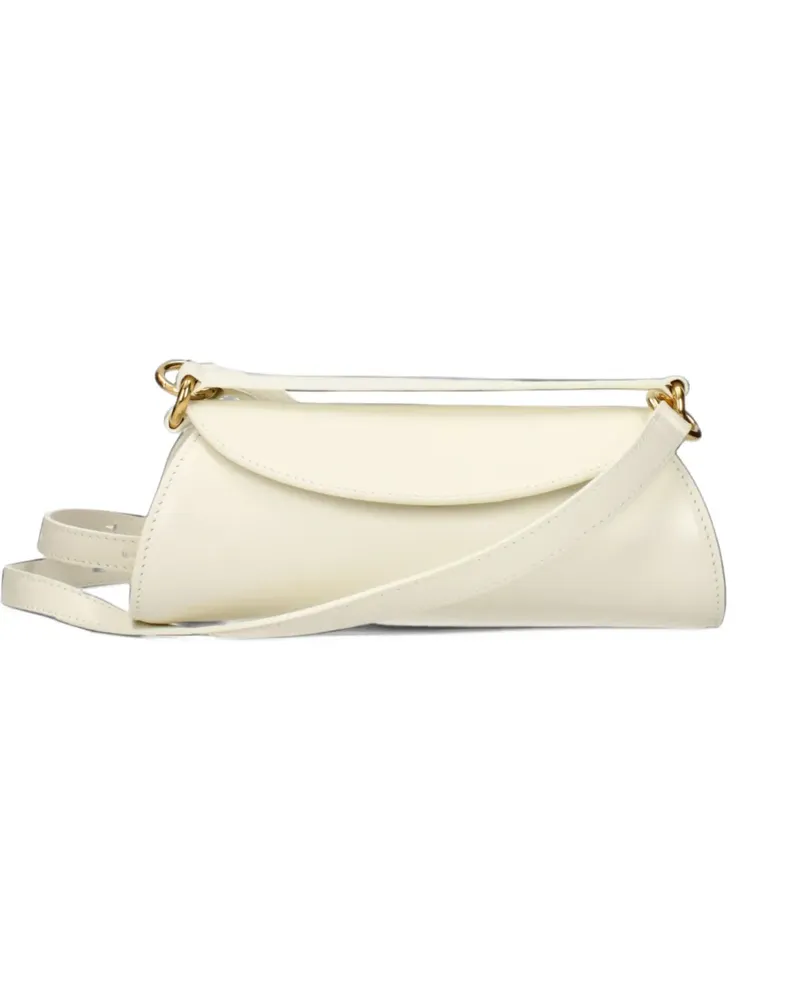 Jil Sander Zylindrische Clutch - Weiß Weiß