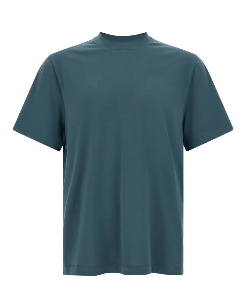 Brioni T-Shirt mit Logo-Stickerei - Blau Blau