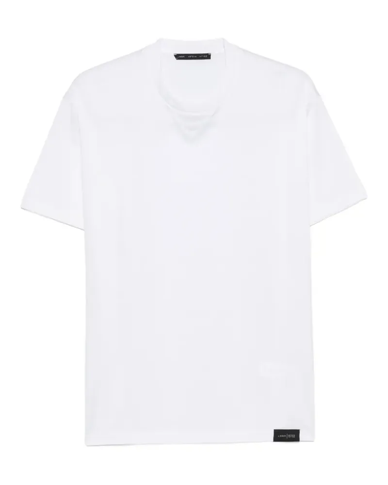 Low Brand T-Shirt mit rundem Ausschnitt - Weiß Weiß