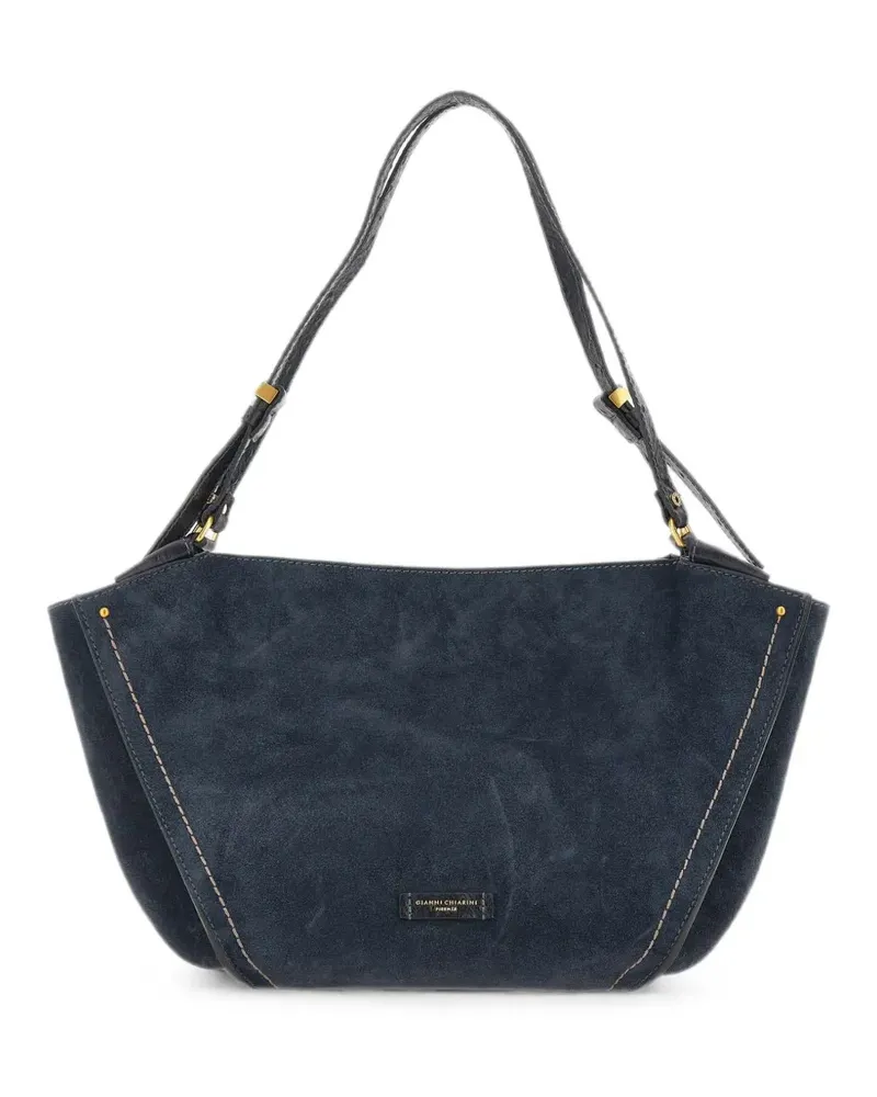 Gianni Chiarini Bloom suede shoulder bag - Blau Blau