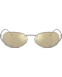 Diesel 0DL1004 Sonnenbrille mit ovalem Gestell Gelb