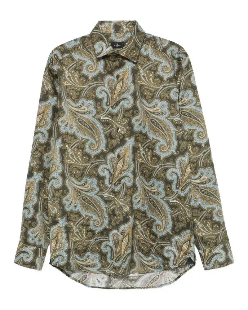 Etro Hemd mit Paisley-Print - Grün Grün