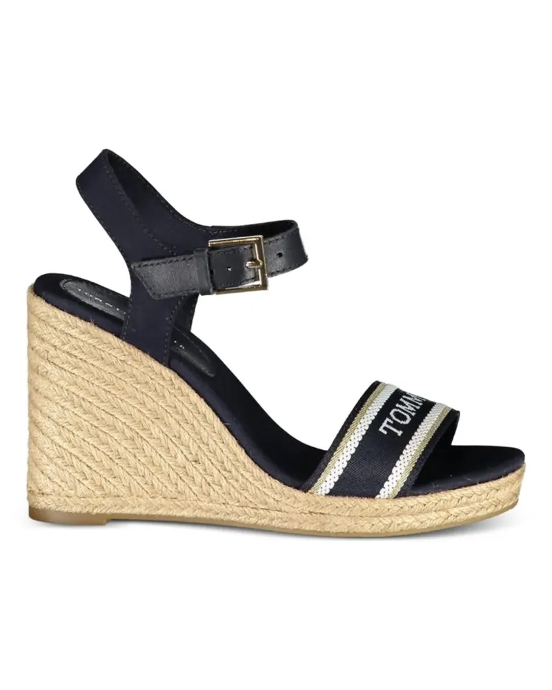 Tommy Hilfiger Wedge-Sandalen mit Schnalle - Blau Blau
