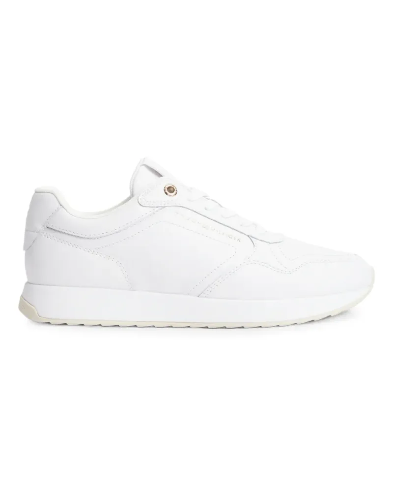 Tommy Hilfiger Sneakers mit Logo-Schild - Weiß Weiß