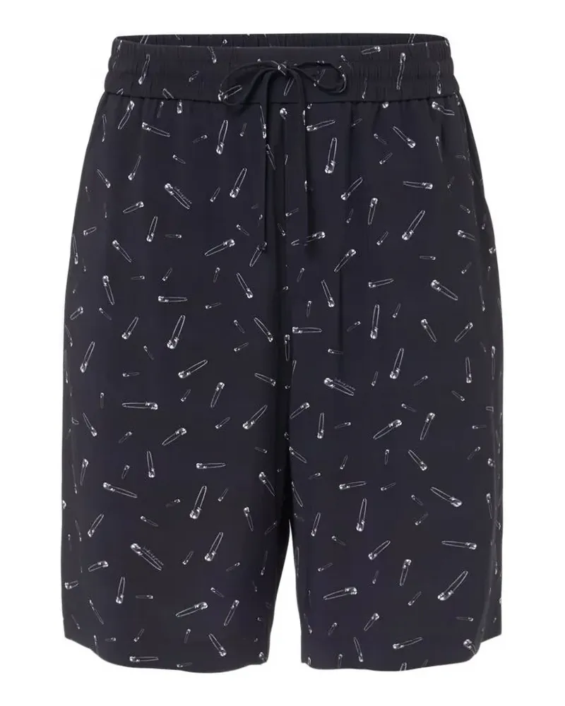 Iceberg safety-pin-print drawstring shorts - Blau Blau