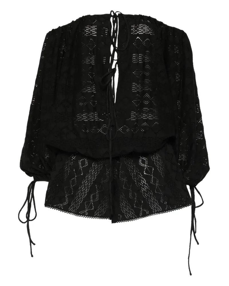 ANDAMANE Wilma Playsuit mit Ösen - Schwarz Schwarz