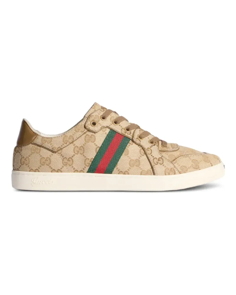 Gucci Stretch Interlocking G Sneakers mit Webdetail - Nude Nude