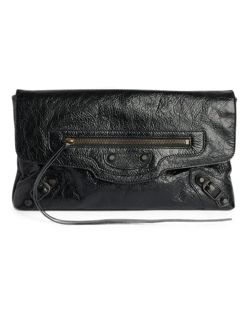 Balenciaga Le City Clutch - Schwarz Schwarz