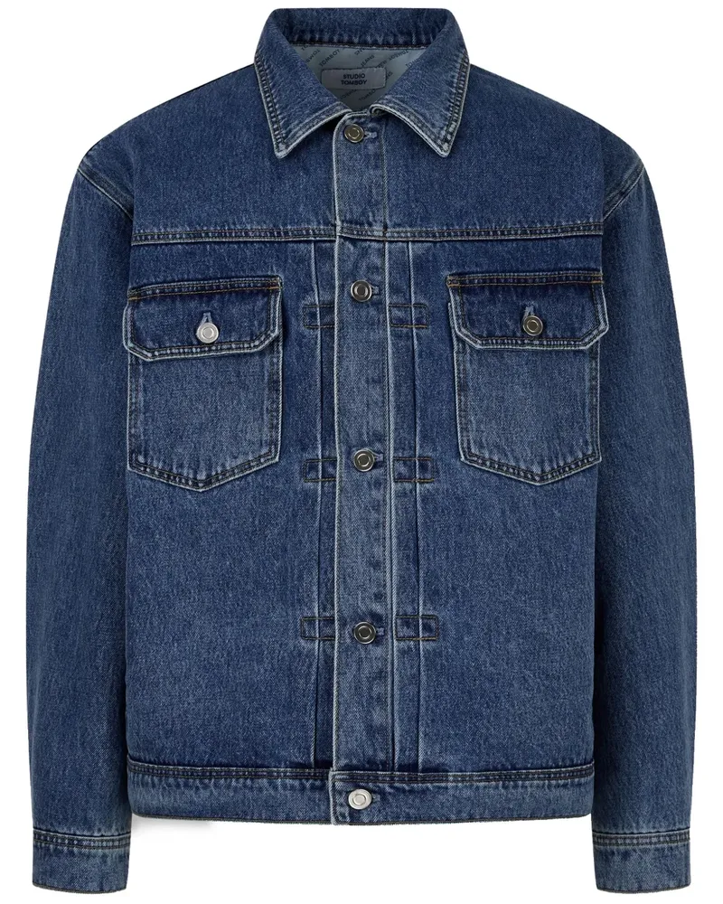 STUDIO TOMBOY Hemdjacke aus Denim - Blau Blau