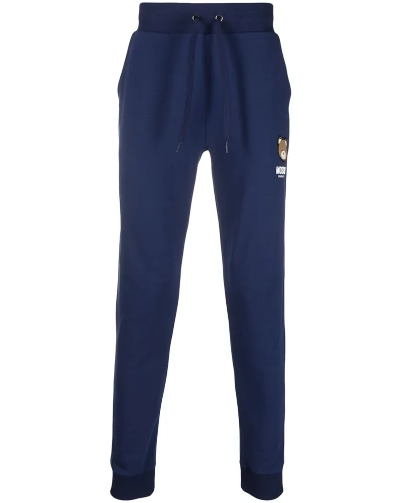 Moschino Jogginghose mit Logo-Patch - Blau Blau