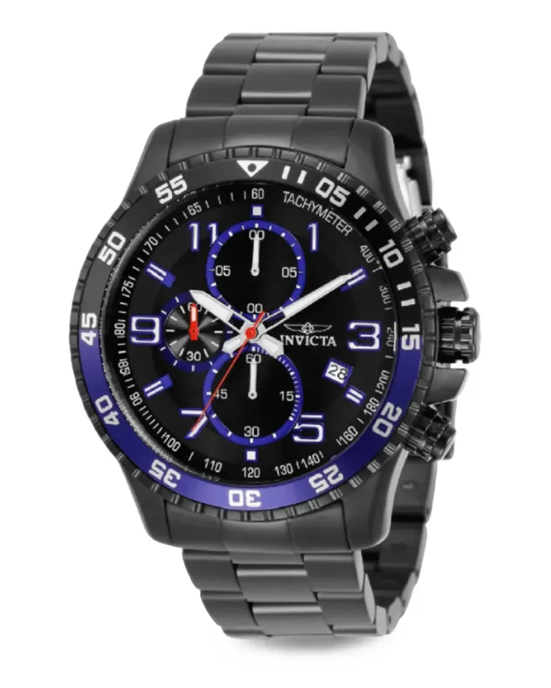 Invicta logo-print 48mm watch - Schwarz Schwarz