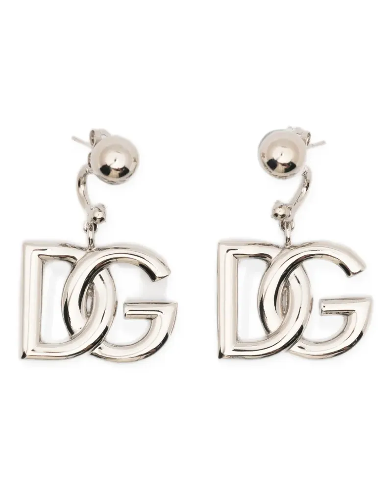 Dolce & Gabbana DG logo drop earrings - Silber Silber