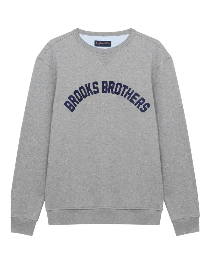 Brooks Brothers Sweatshirt mit Logo-Print - Grau Grau