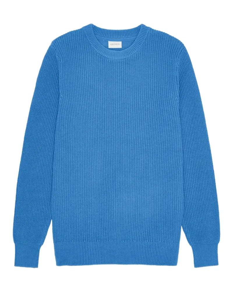 LES DEUX Gerippter Gary Pullunder - Blau Blau