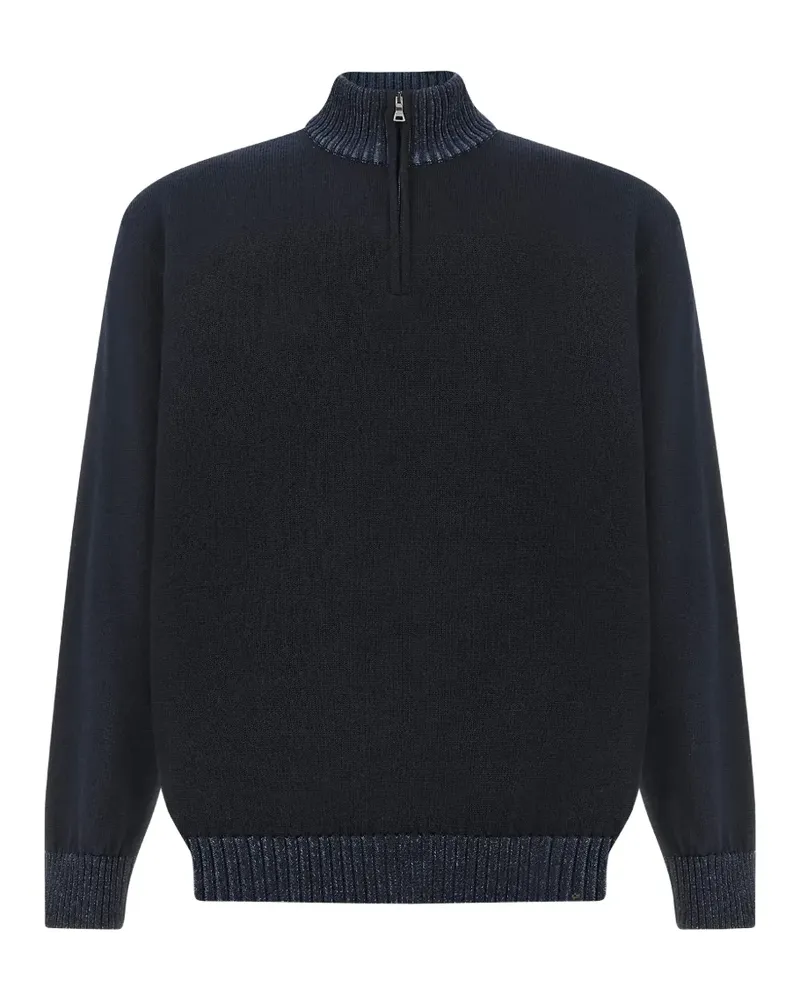 Paul & Shark Pullover mit Reißverschluss - Blau Blau