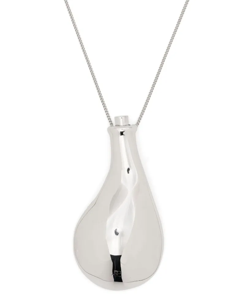 Courrèges Halskette mit Flaschenanhänger - Silber Silber