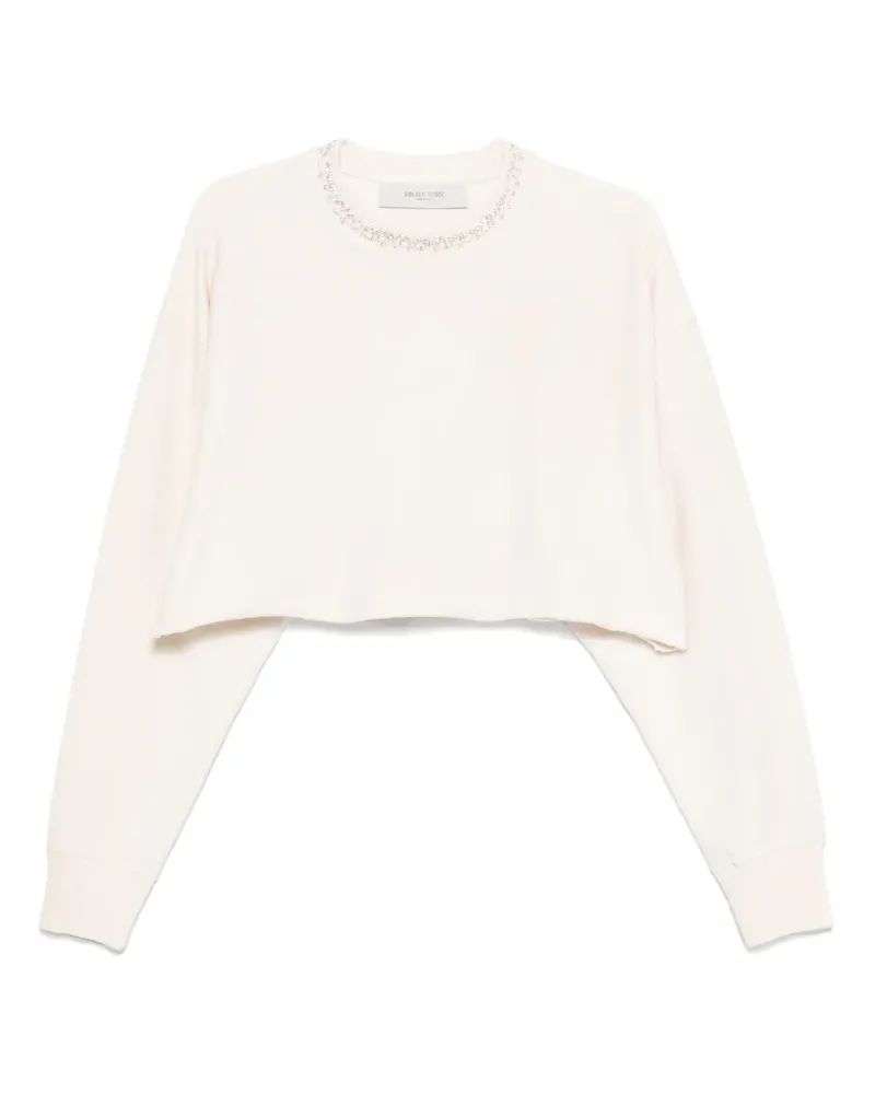 Golden Goose Cropped-Pullover - Nude Nude