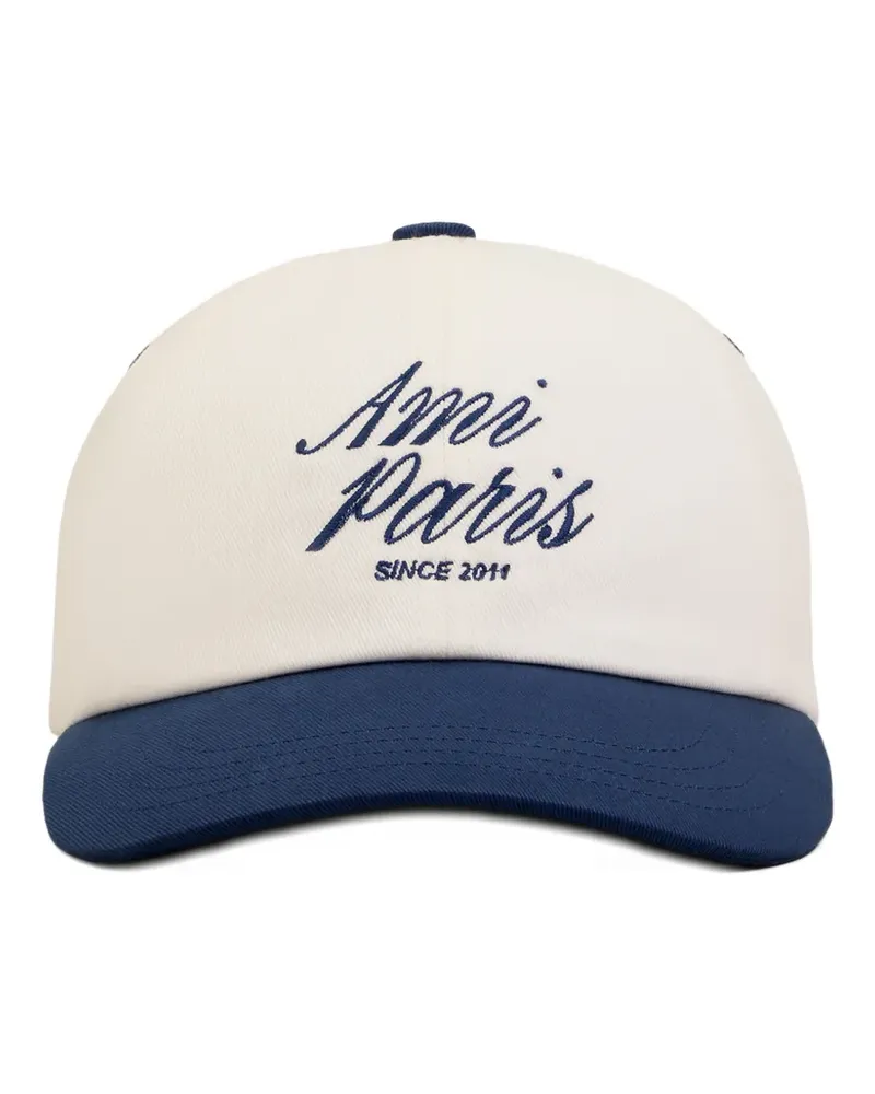 AMI Paris Baseballkappe mit Stickerei - Nude Nude