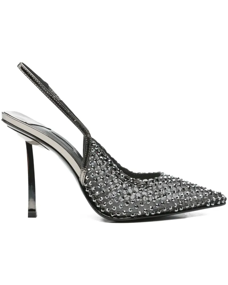 Le Silla Verzierte Slingback-Pumps 100mm - Silber Silber