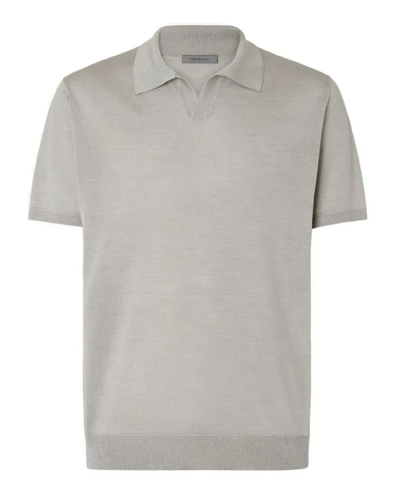 Corneliani T-Shirt mit V-Ausschnitt - Nude Nude