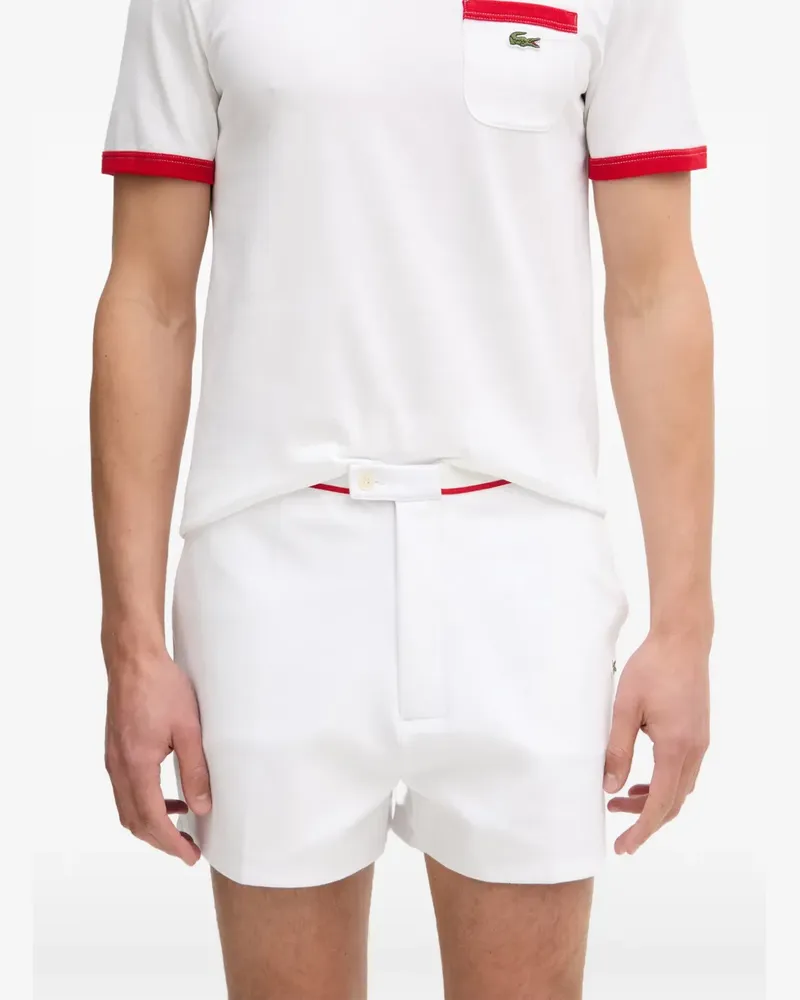 Lacoste logo-patch shorts - Weiß Weiß