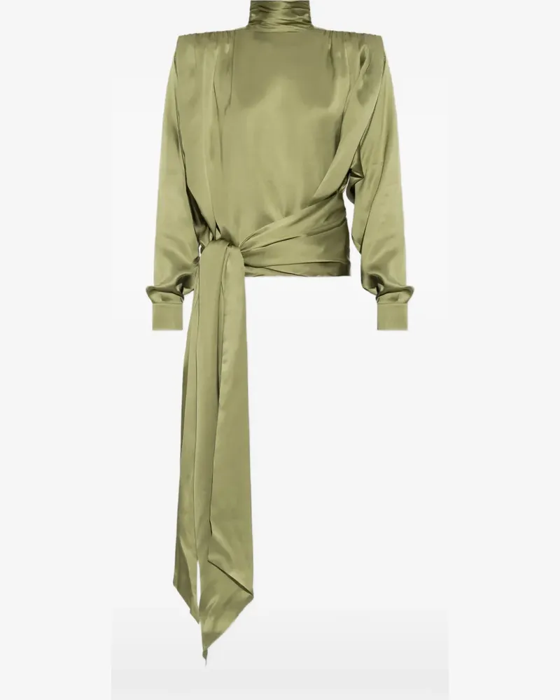 Balmain tie-embellishment blouse - Grün Grün