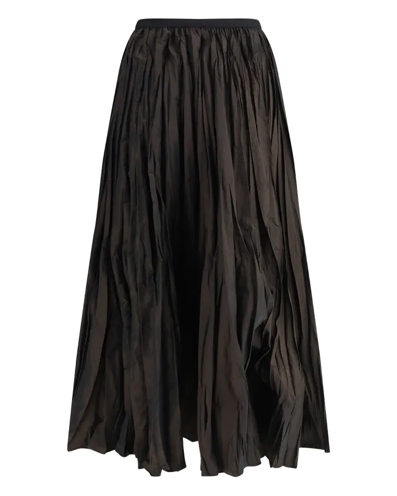Sara Roka pleated midi skirt - Braun Braun