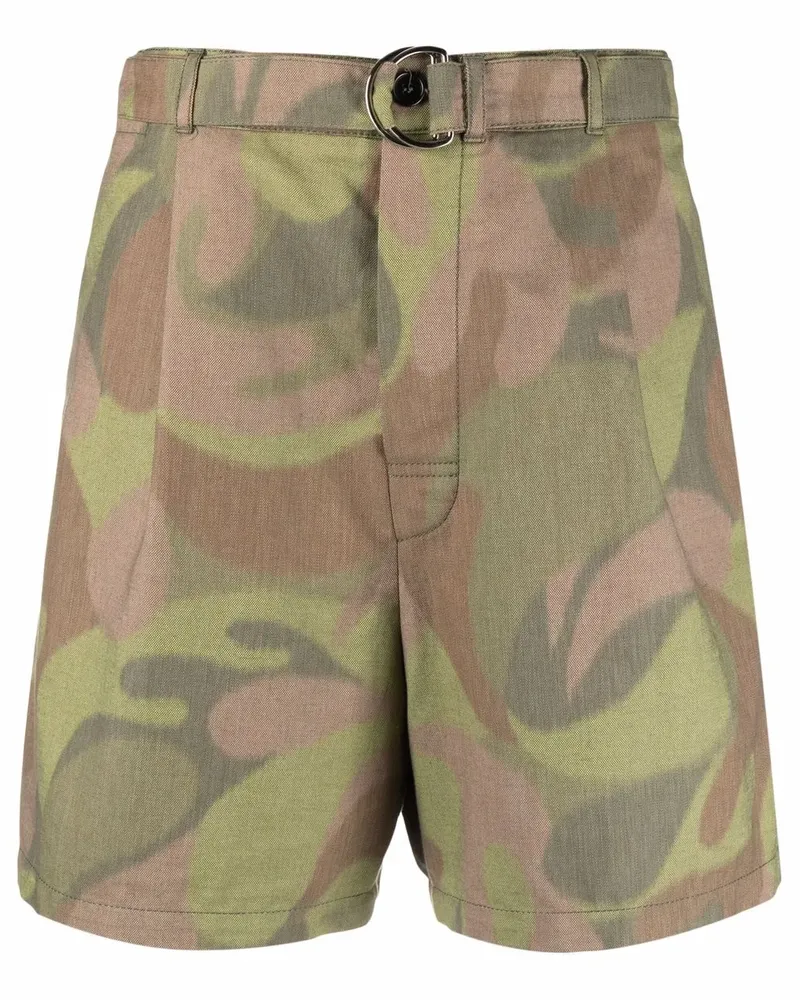 Marni Shorts mit Print - Grün Grün