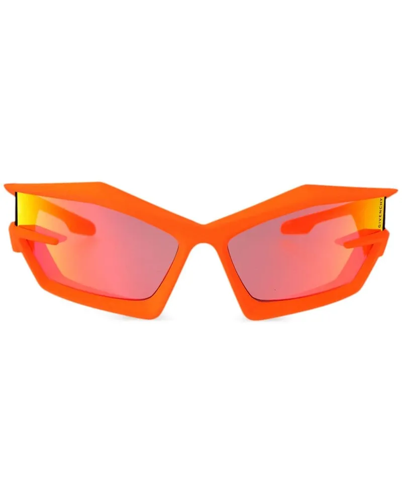 Givenchy Giv Cut Sonnenbrille mit Shield-Gestell - Orange Orange