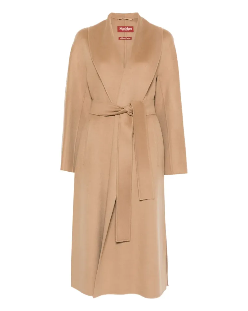 Max Mara belted trench coat - Nude Nude