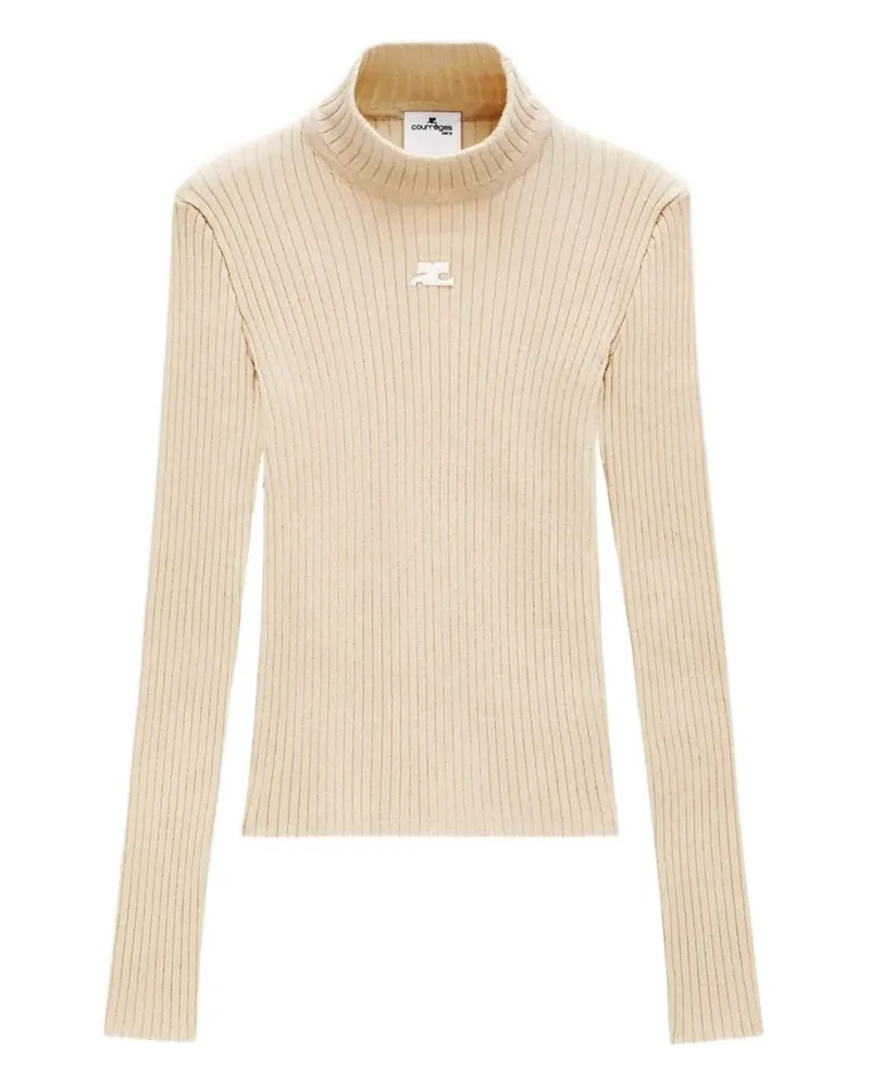 Courrèges Langärmeliger Pullover - Nude Nude