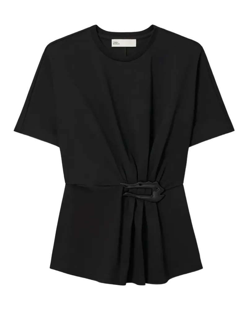 Tory Burch Klassisches T-Shirt - Schwarz Schwarz
