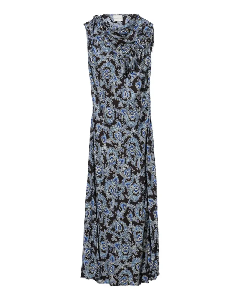Claudie Pierlot Kleid mit Paisley-Print - Schwarz Schwarz