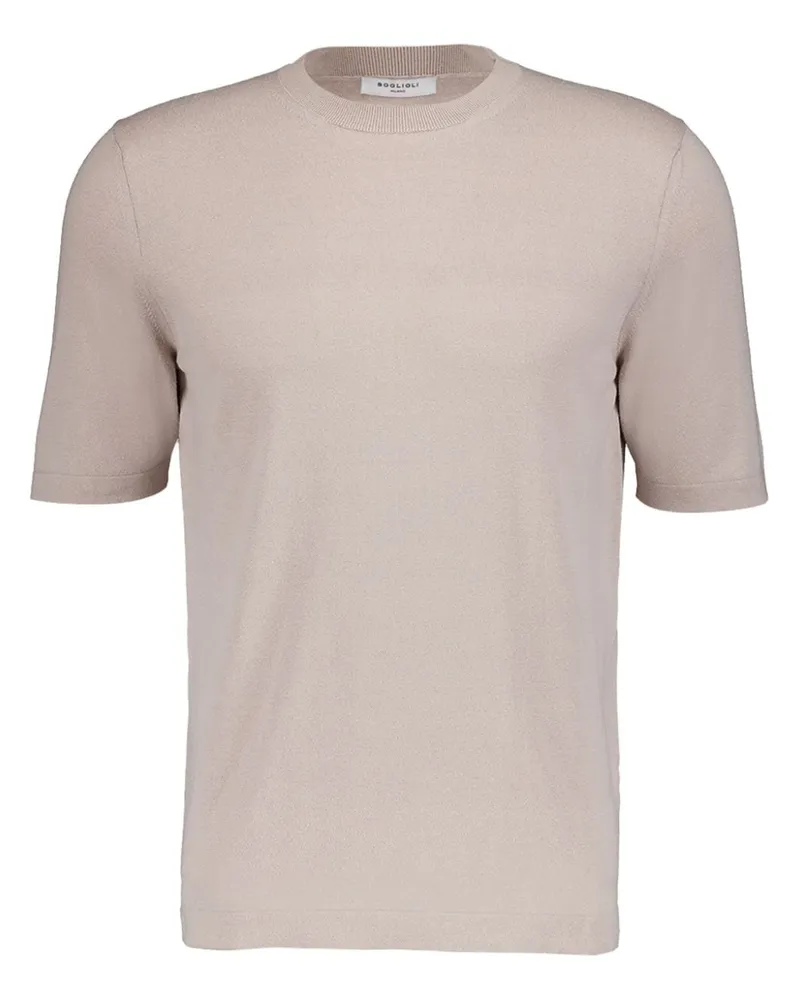 Boglioli T-Shirt aus Seidengemisch - Nude Nude