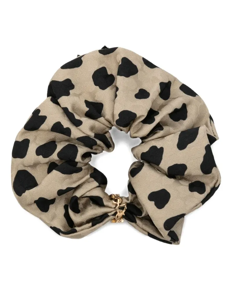 Saint Laurent Haargummi mit Leoparden-Print - Nude Nude