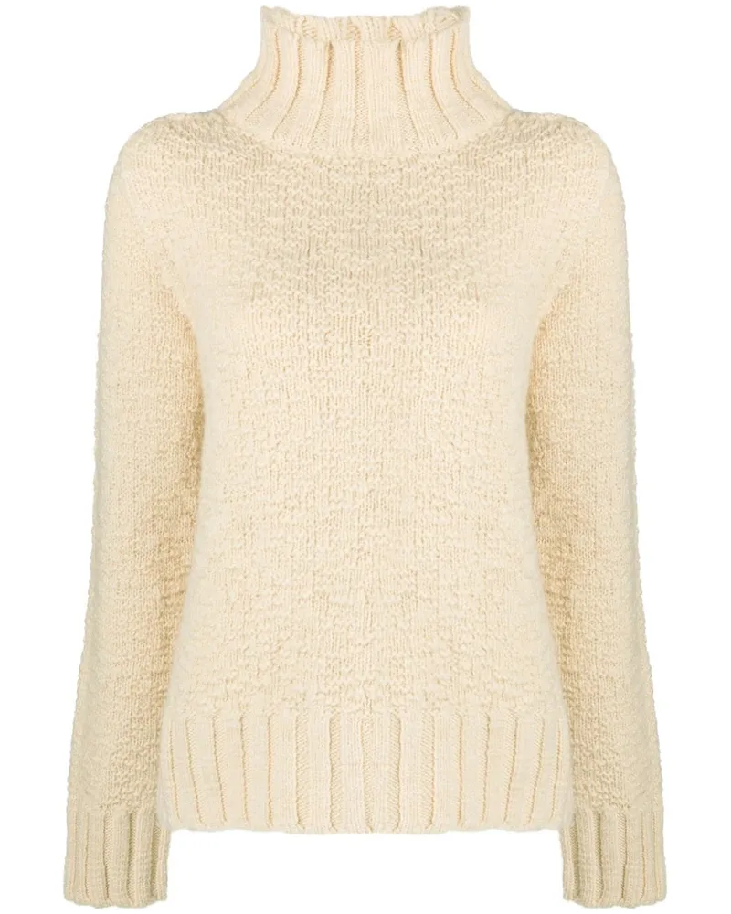 Jil Sander Pullover mit Stehkragen - Nude Nude