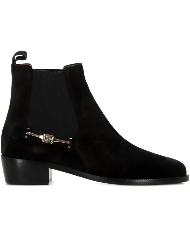 Ferragamo Stiefel mit Logo-Detail 30mm - Schwarz Schwarz